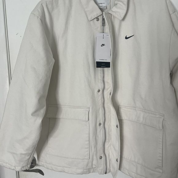 Nike Sportswear Mens Sz XL Denim Quilted Insulated Full Zip Work Jacket - Picture 14 of 16